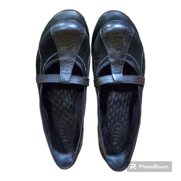 Clarks Privo Size 7 Black Shoes - Picture 5 of 9
